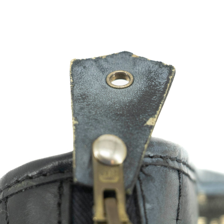 Christian Dior Blue Trotter Canvas Mini Boston Bag #4783