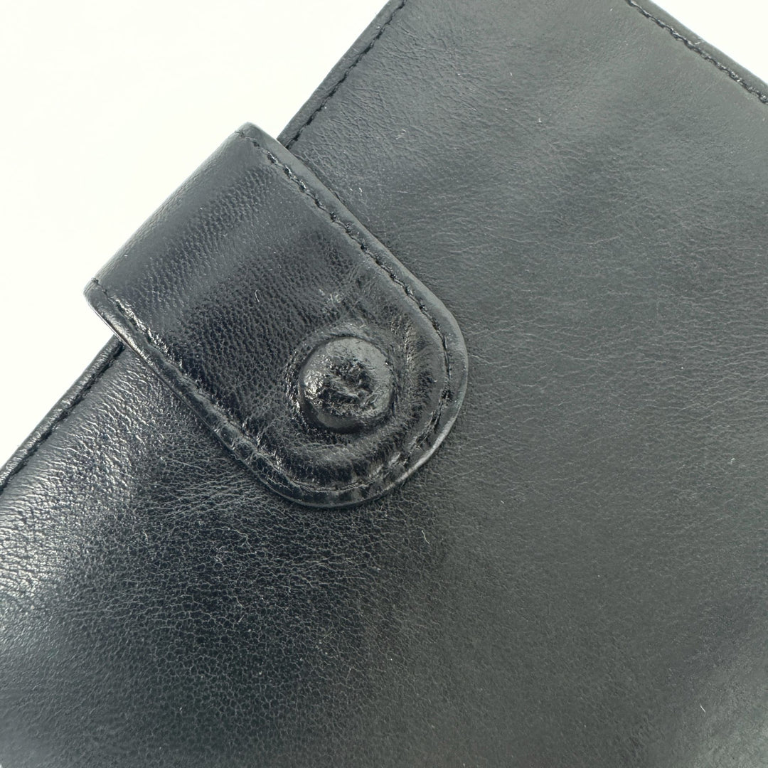 Chanel Black Leather Bifold Wallet