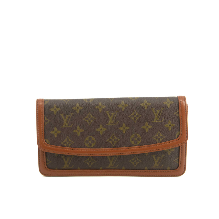 Louis Vuitton Monogram Canvas Brown Pochette Dame Clutch #5016