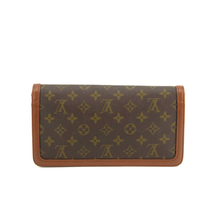 Louis Vuitton Monogram Canvas Brown Pochette Dame Clutch #5016