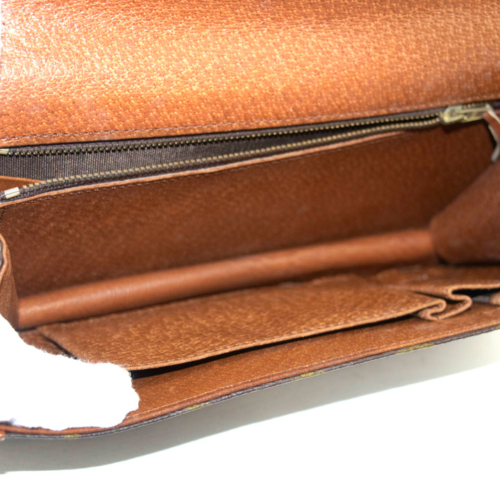 Louis Vuitton Monogram Canvas Brown Pochette Dame Clutch #5016