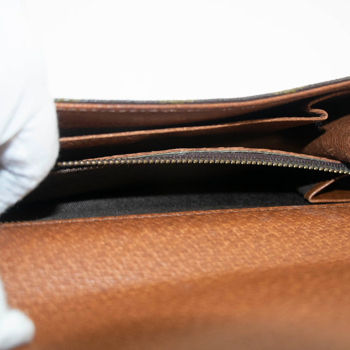 Louis Vuitton Monogram Canvas Brown Pochette Dame Clutch #5016