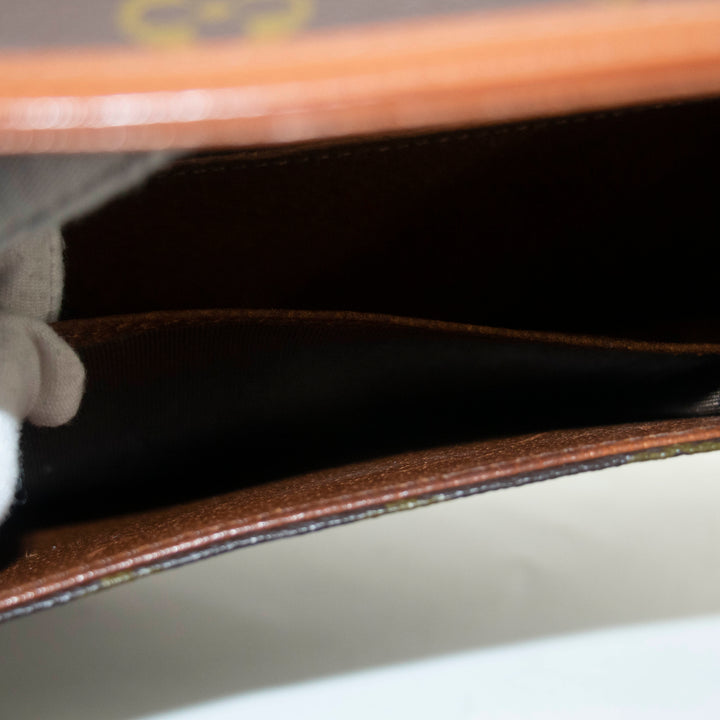 Louis Vuitton Monogram Canvas Brown Pochette Dame Clutch #5016