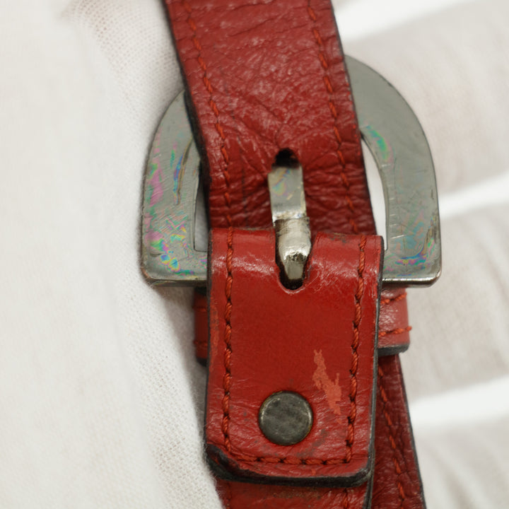 Saint Laurent YSL Red Quilted Flap Shoulder Bag #5017