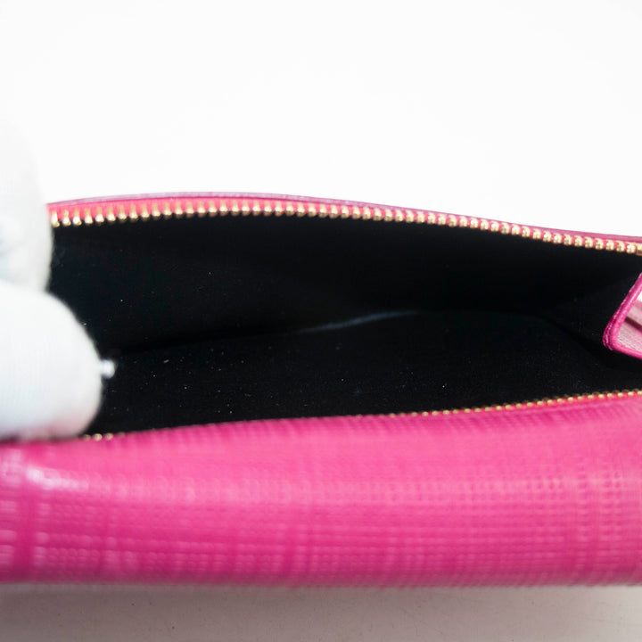 Loewe Anagram Pink Leather Bifold Long Wallet #5147