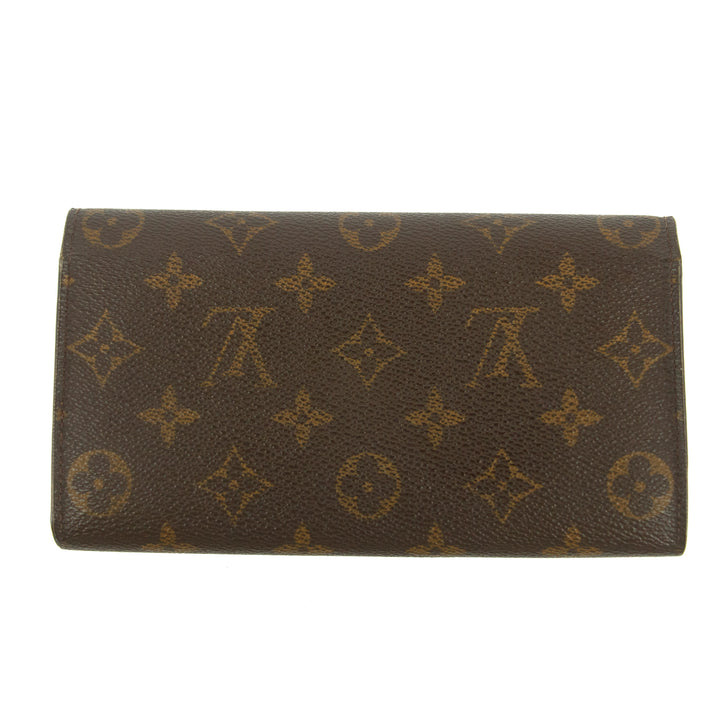 Lous Vuitton Monogram Canvas Sarah Long Wallet #5153