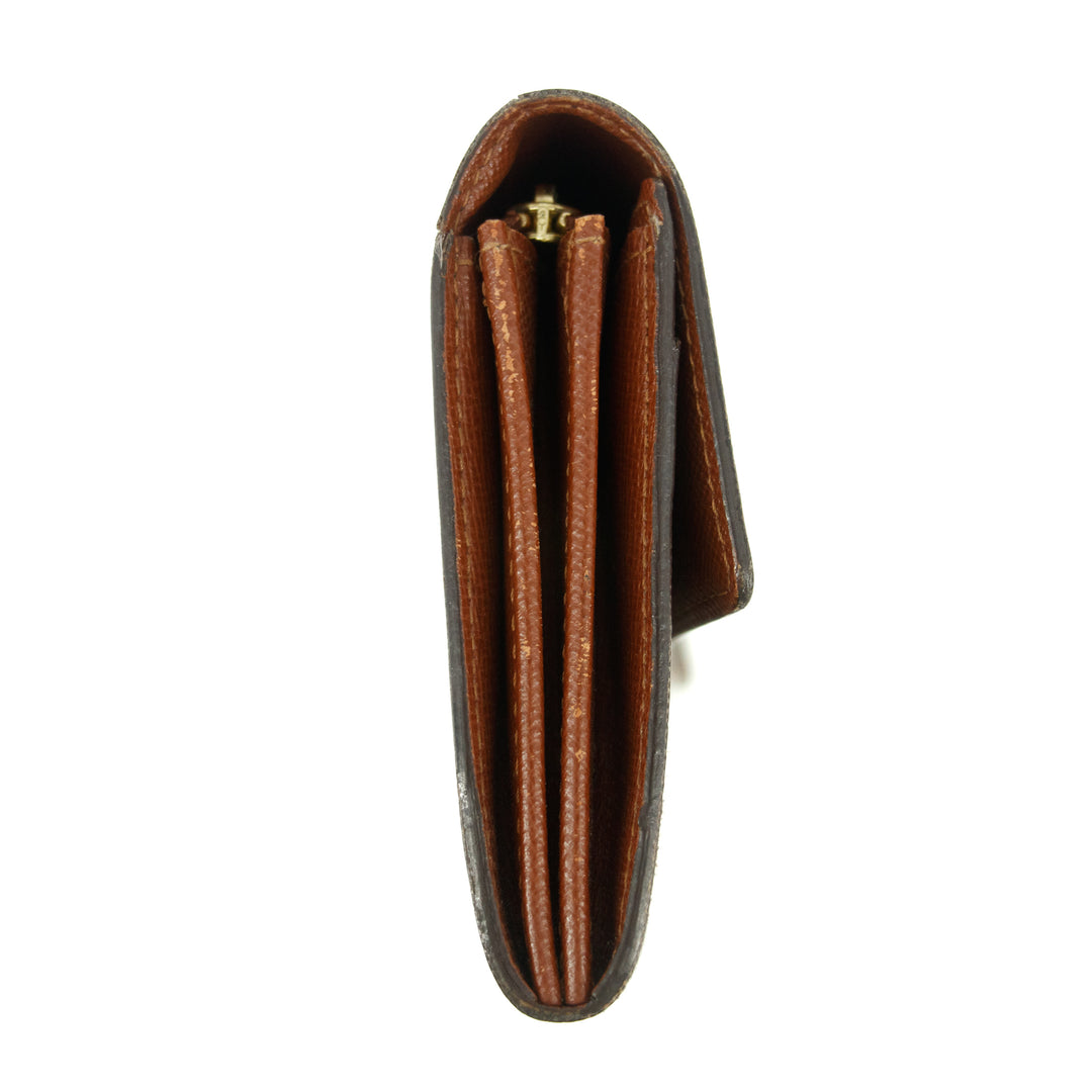 Lous Vuitton Monogram Canvas Sarah Long Wallet #5153