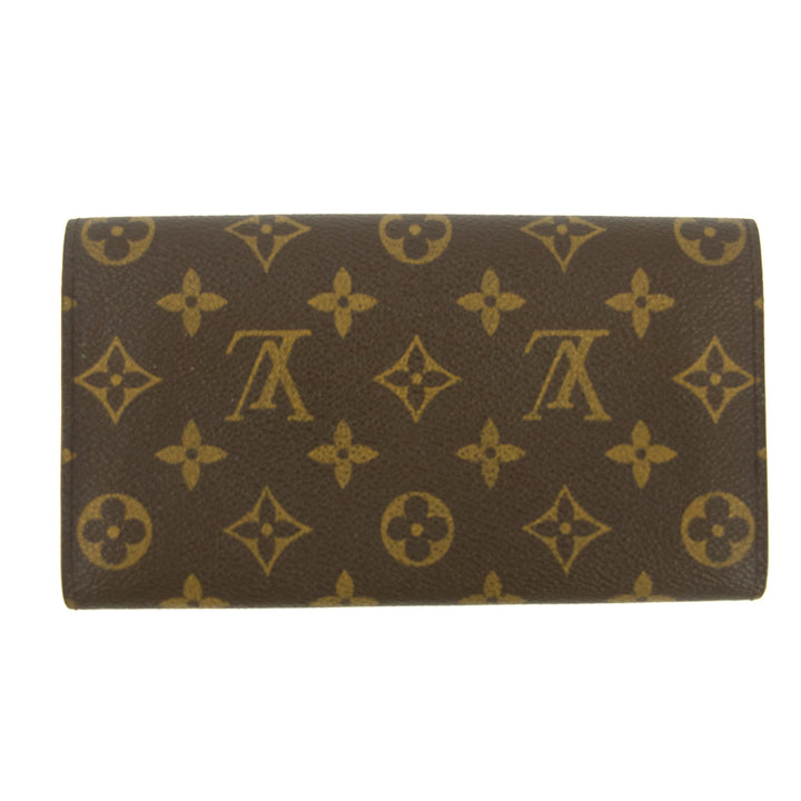 Lous Vuitton Monogram Canvas Sarah Long Wallet #5157