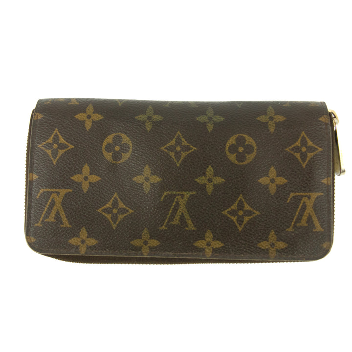 Louis Vuittion Monogram Canvas Zippy Wallet #5158