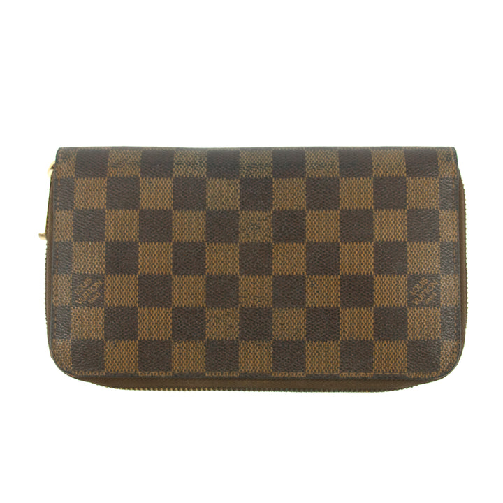 Louis Vuitton Damier Ebene Large Zippy Wallet #5160