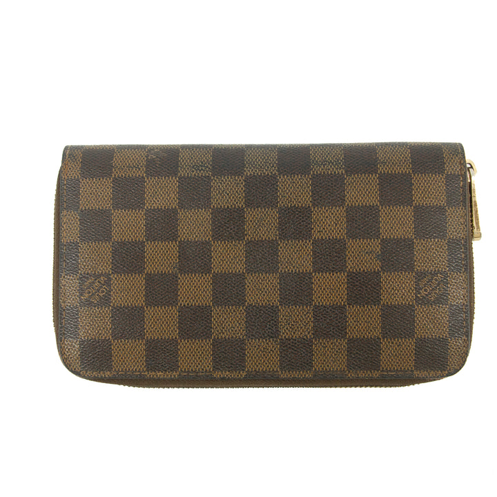 Louis Vuitton Damier Ebene Large Zippy Wallet #5160