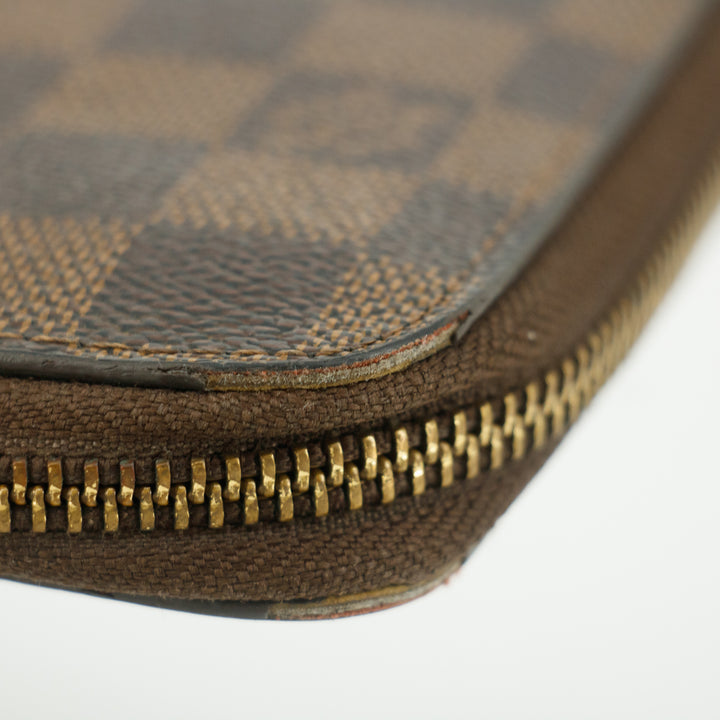 Louis Vuitton Damier Ebene Large Zippy Wallet #5160