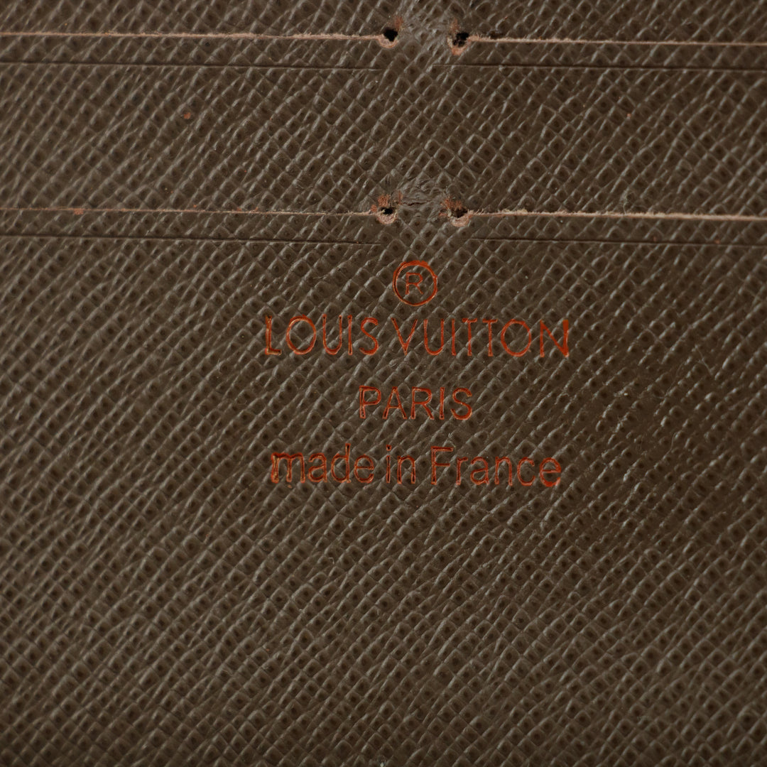 Louis Vuitton Damier Ebene Large Zippy Wallet #5160