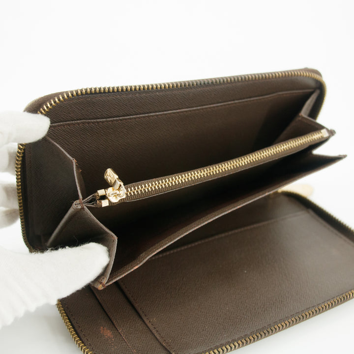Louis Vuitton Damier Ebene Large Zippy Wallet #5160