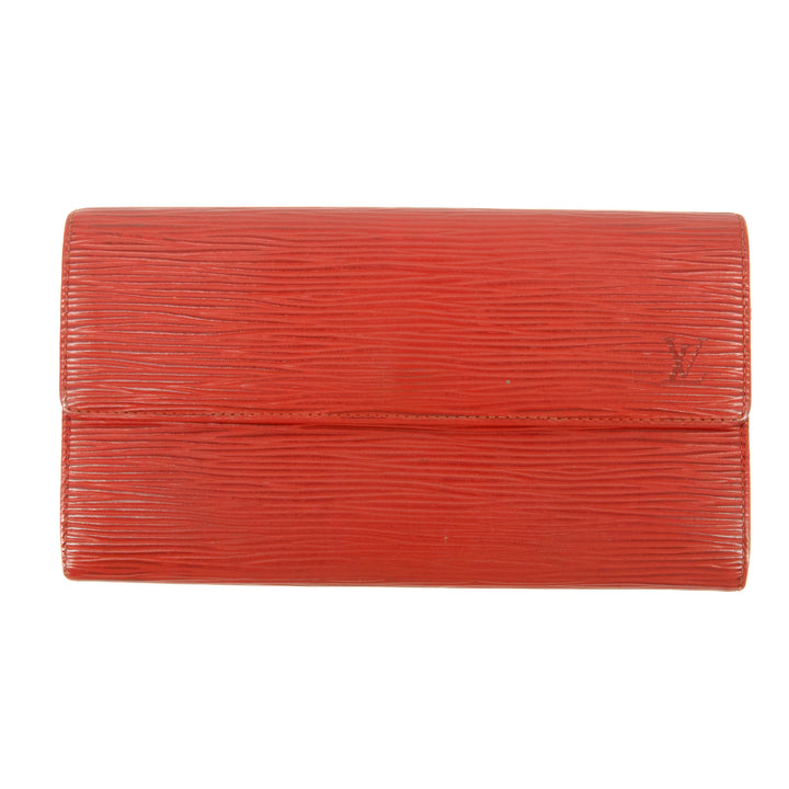 Louis Vuitton Red Epi Leather Long Wallet #5164
