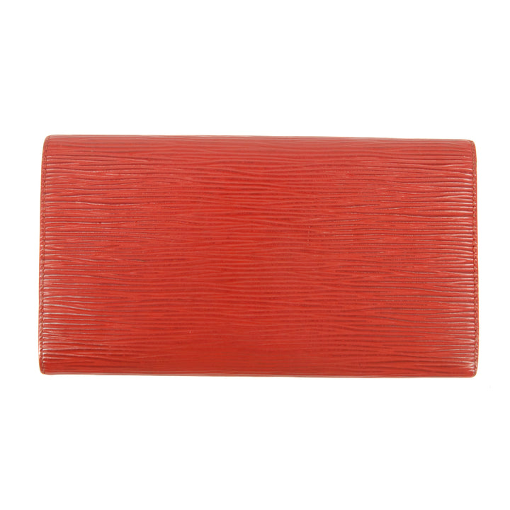 Louis Vuitton Red Epi Leather Long Wallet #5164