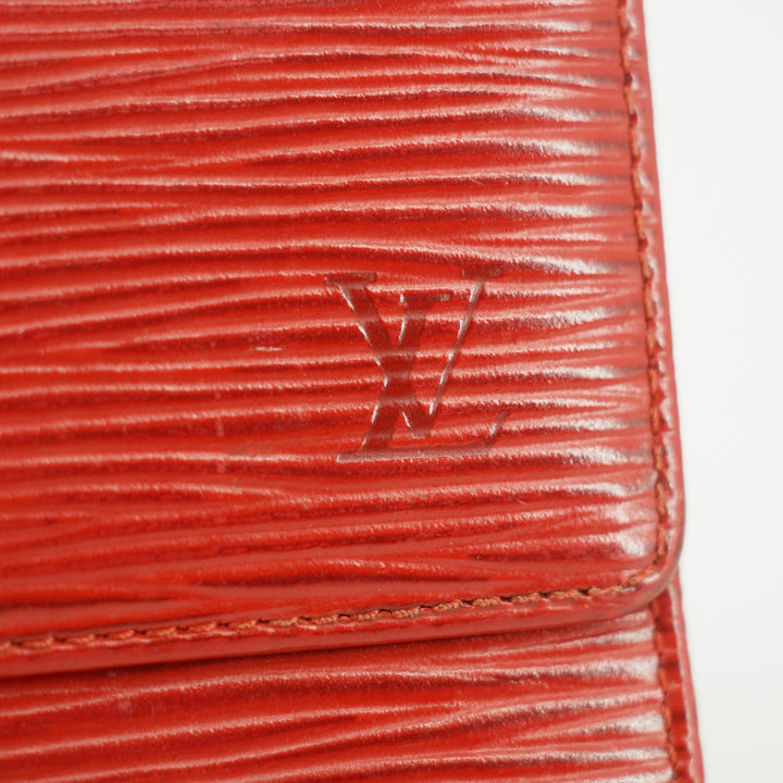 Louis Vuitton Red Epi Leather Long Wallet #5164