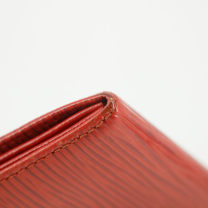 Louis Vuitton Red Epi Leather Long Wallet #5164