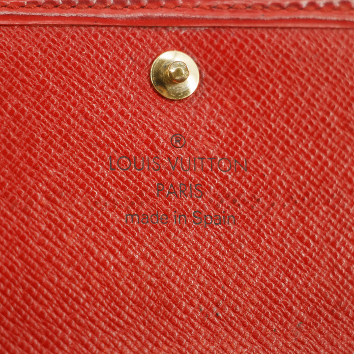 Louis Vuitton Red Epi Leather Long Wallet #5164