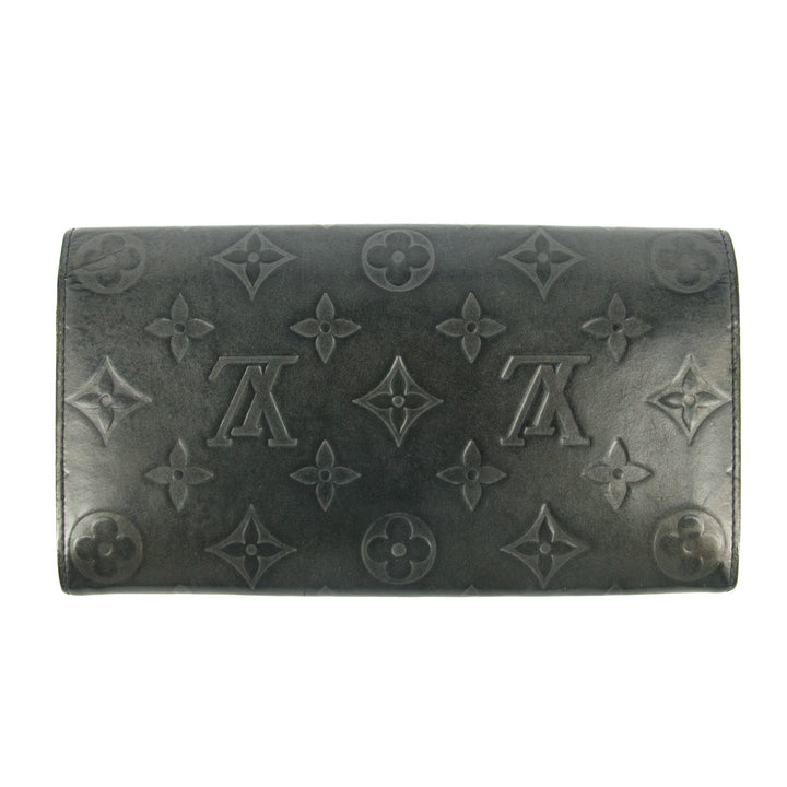 Louis Vuitton Grey Vernis Long Wallet #5166