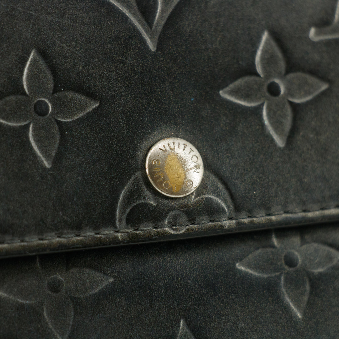 Louis Vuitton Grey Vernis Long Wallet #5166