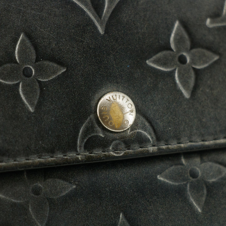 Louis Vuitton Grey Vernis Long Wallet #5166