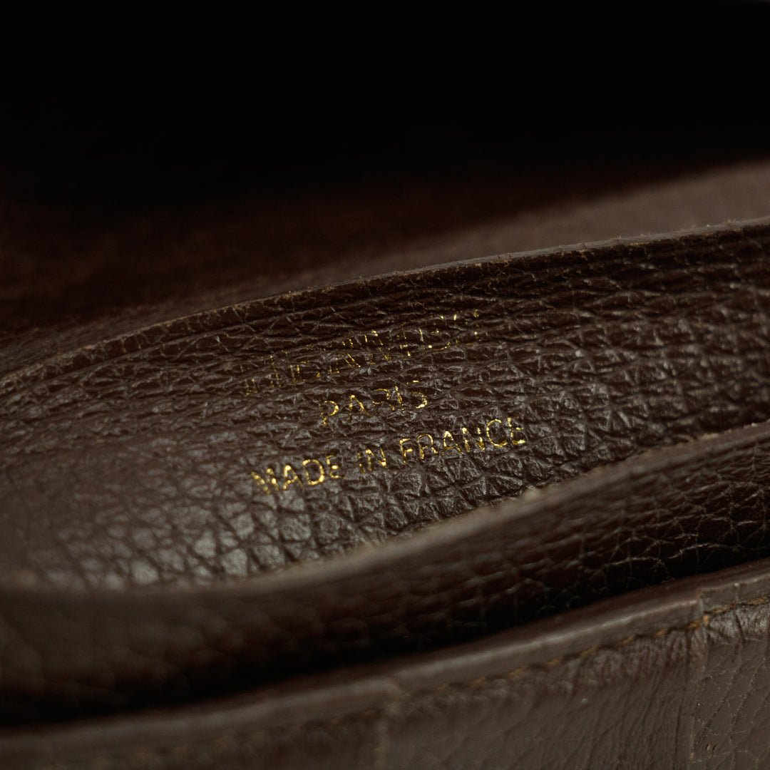 Hermes Brown Leather Long Wallet #5179