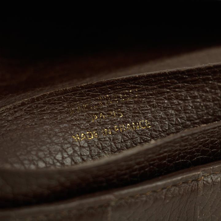 Hermes Brown Leather Long Wallet #5179