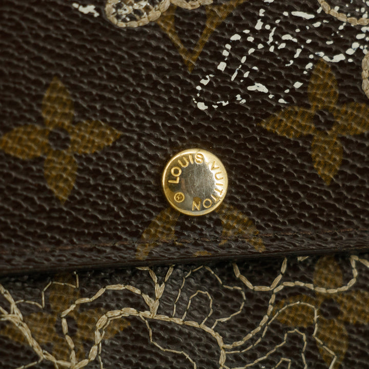 Louis Vuitton Monogram Canvas Dentelle Sarah Long Wallet #5205