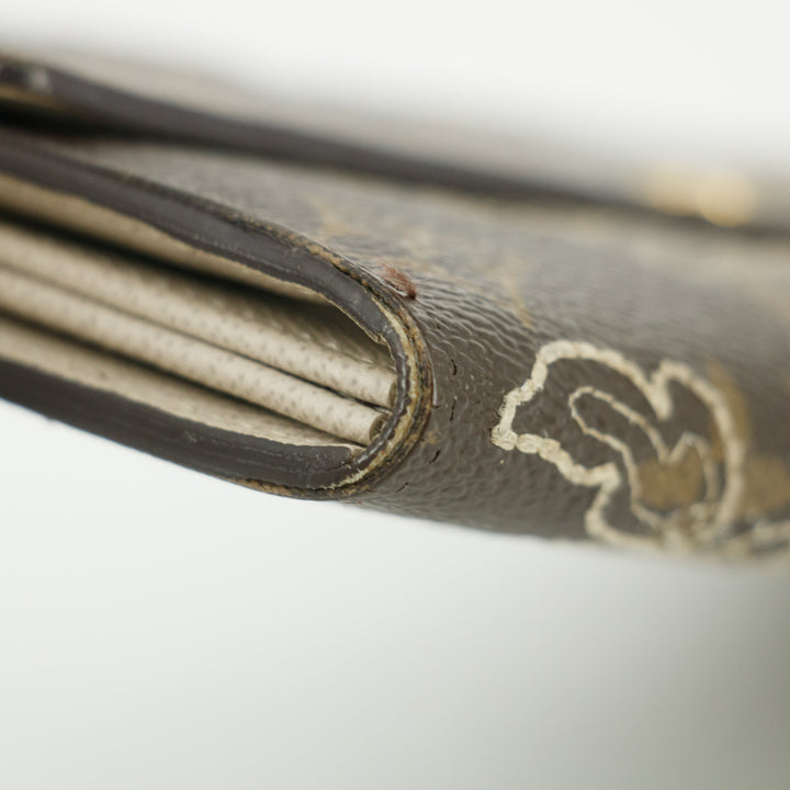 Louis Vuitton Monogram Canvas Dentelle Sarah Long Wallet #5205