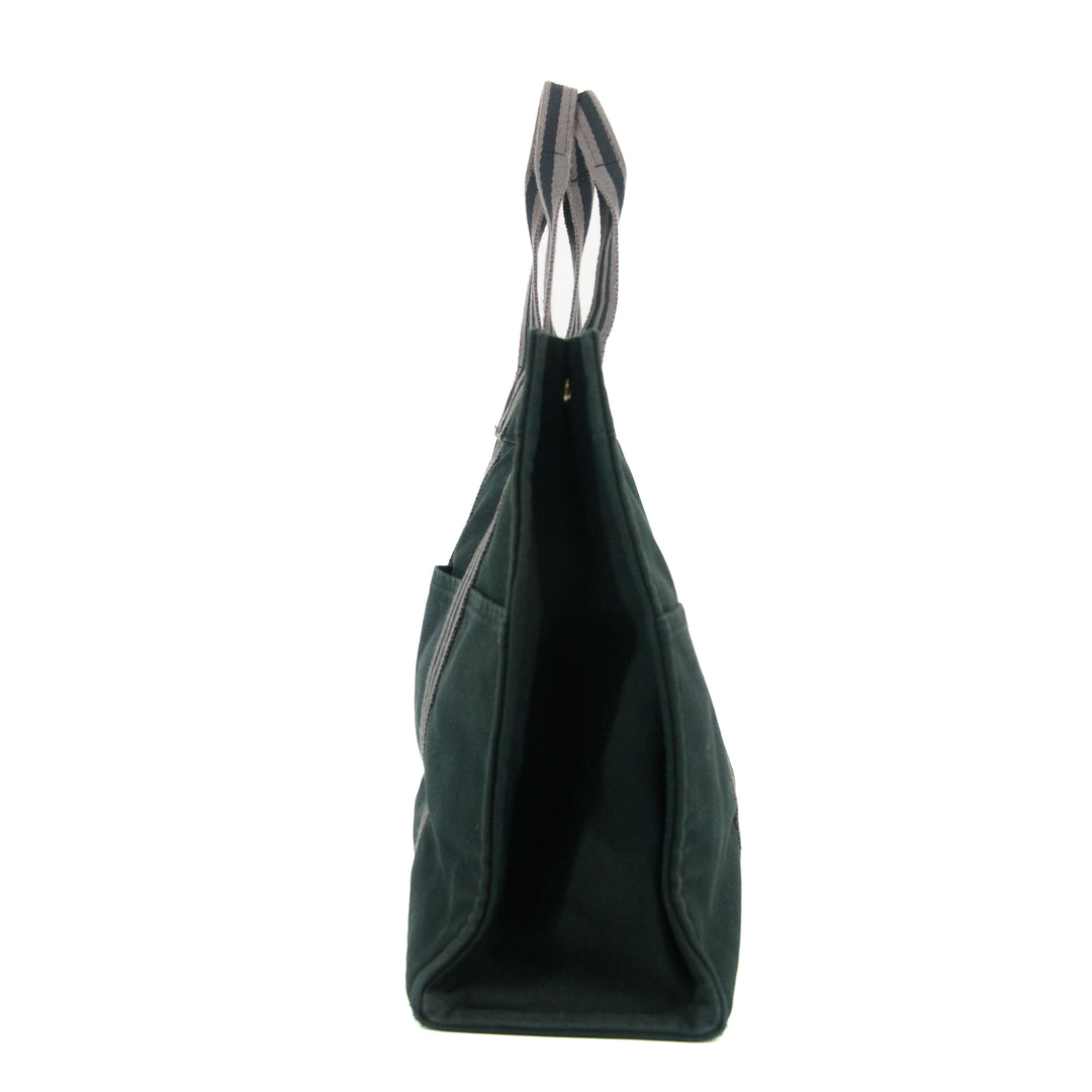 Hermes Fourre Toout Canvas Black Tote #5236