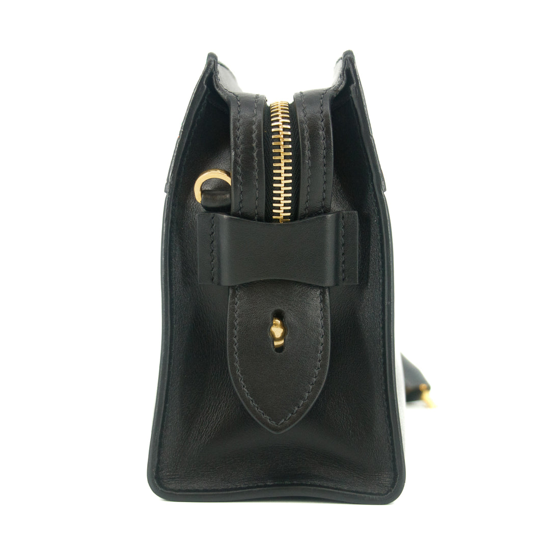 Prada City Calf Saffiano Esplanade Crossbody Bag Black Rosso #5269