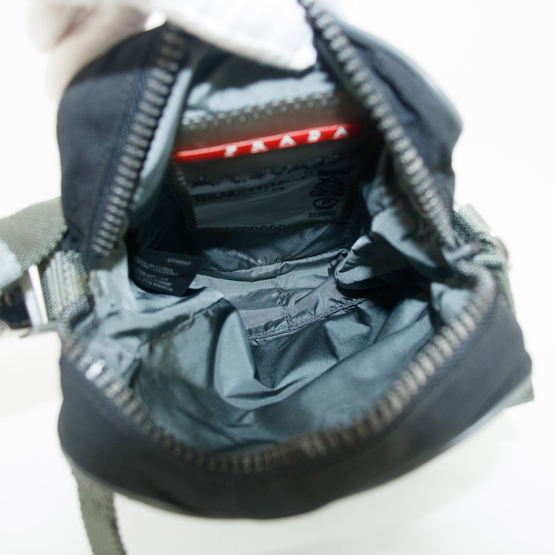 Prada Sport Nylon Black Multi Pocket Crossbody Bag #5283