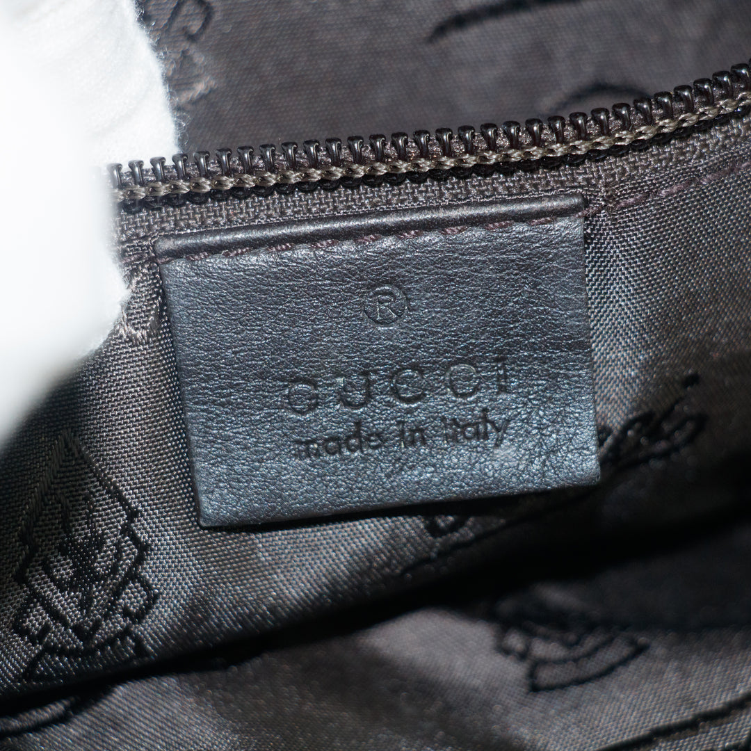 Gucci GG Guccisima Leather Black Slim Messanger Bag #5289