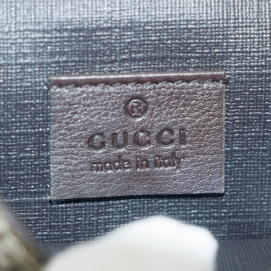 Gucci GG Coated Canvas Brown Compact Wallet #5298