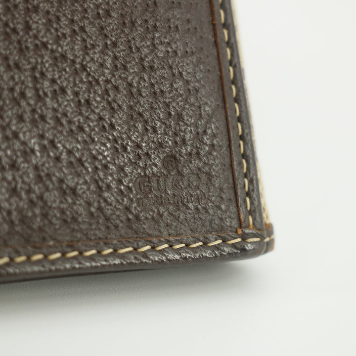 Gucci GG Canvas Sherry Brown Wallet #5299