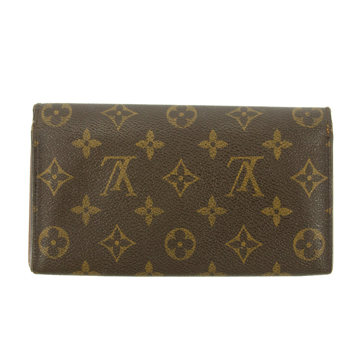 Louis Vuitton Monogram Canvas Brown Sarah Wallet #5365