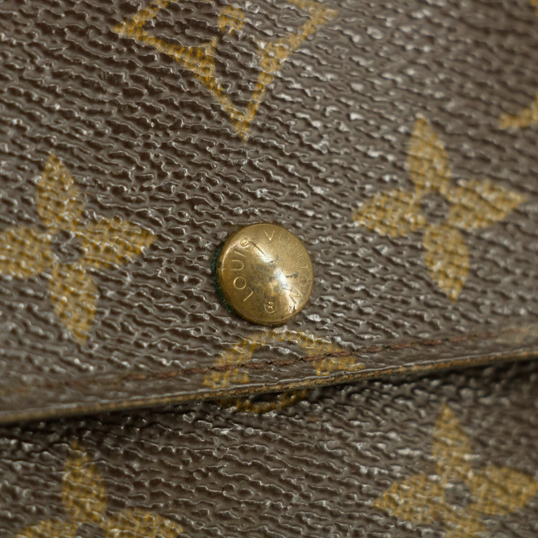 Louis Vuitton Monogram Canvas Brown Sarah Wallet #5365