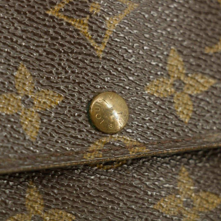 Louis Vuitton Monogram Canvas Brown Sarah Wallet #5365