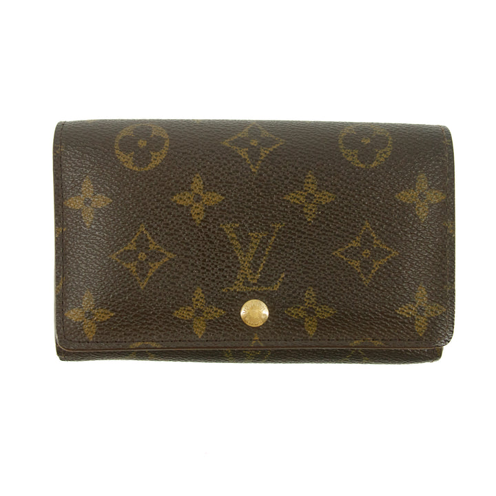 Louis Vuitton Monogram Canvas Brown Porte Tresor Wallet Wallet #5400
