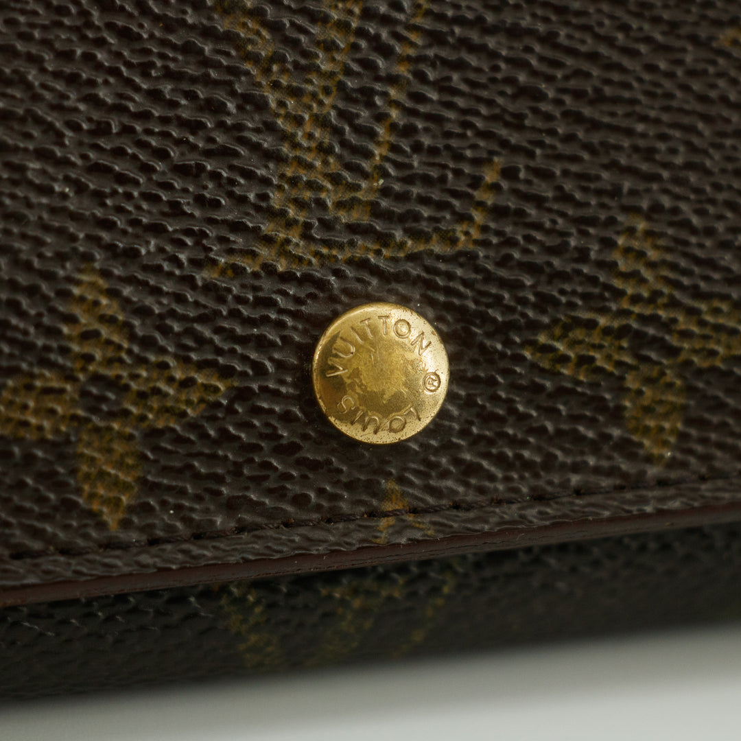 Louis Vuitton Monogram Canvas Brown Porte Tresor Wallet Wallet #5400