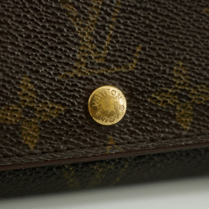 Louis Vuitton Monogram Canvas Brown Porte Tresor Wallet Wallet #5400