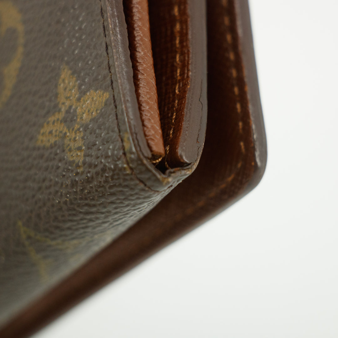 Louis Vuitton Monogram Canvas Brown Porte Tresor Wallet Wallet #5400