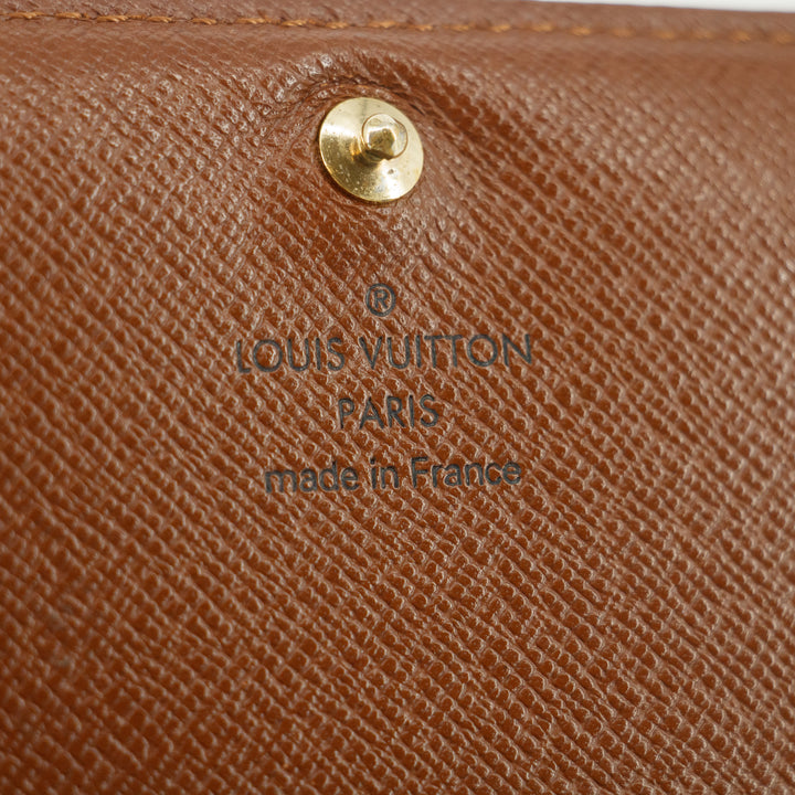 Louis Vuitton Monogram Canvas Brown Porte Tresor Wallet Wallet #5400