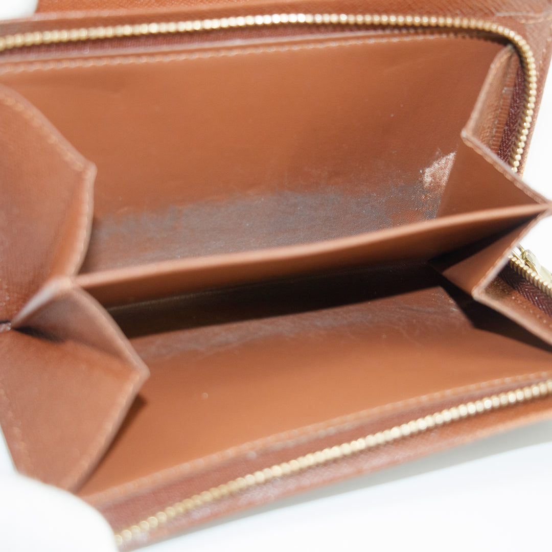Louis Vuitton Monogram Canvas Brown Porte Tresor Wallet Wallet #5400