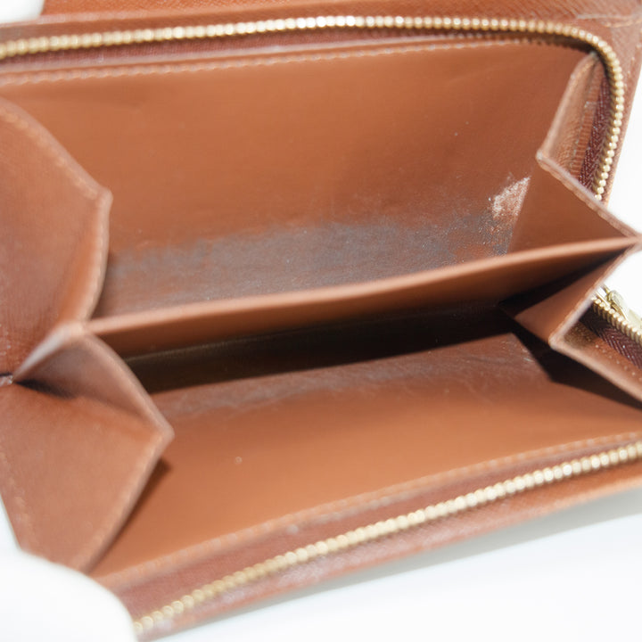 Louis Vuitton Monogram Canvas Brown Porte Tresor Wallet Wallet #5400