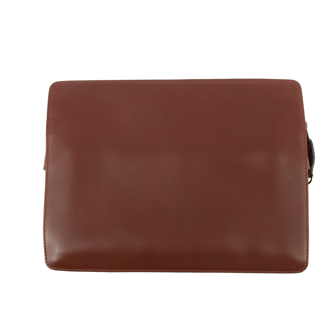 Cartier Must de Cartier Red Leather Portfolio Clutch  #5746