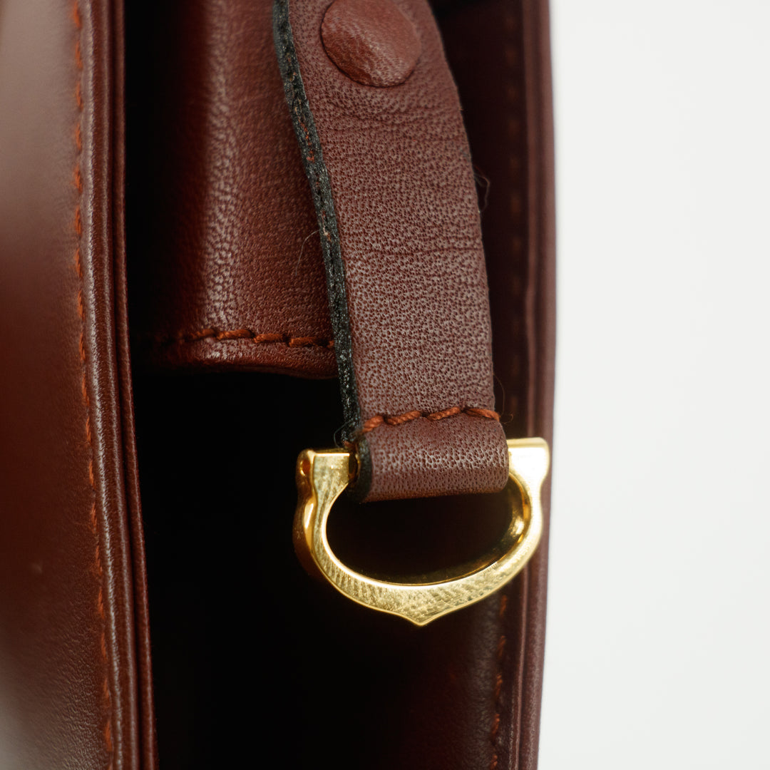 Cartier Must de Cartier Red Leather Portfolio Clutch  #5746