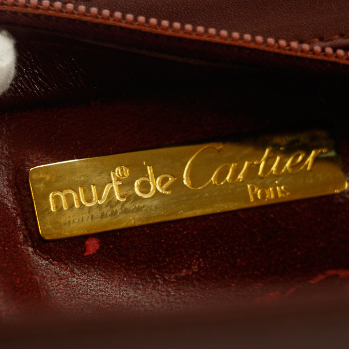Cartier Must de Cartier Red Leather Portfolio Clutch  #5746