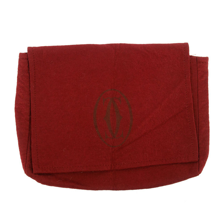 Cartier Must de Cartier Red Leather Portfolio Clutch  #5746